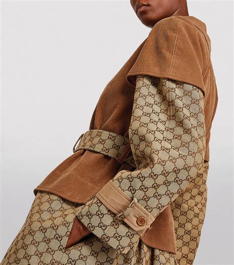 gucci trench coat women's|gucci windbreaker women.